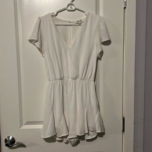 She + Sky, size small, white romper